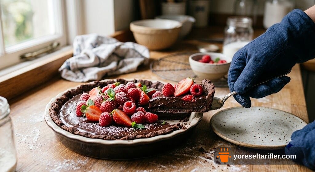 Pratik Çikolatalı Tart Pasta Tarifi — Adım 13