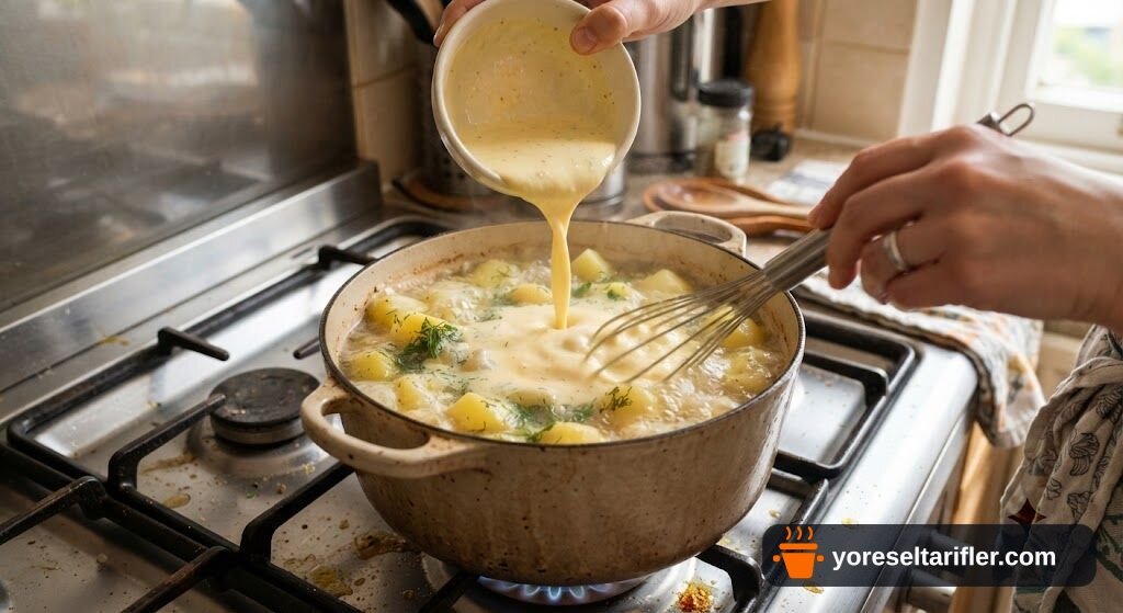 Pratik Kremalı Patates Çorbası Tarifi — Adım 4