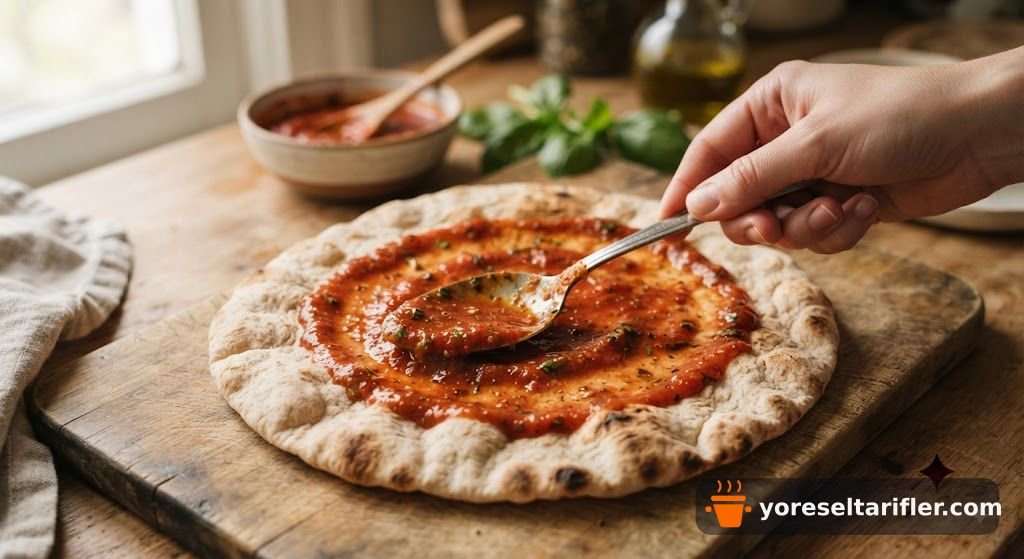Pratik Lavaşlı Sucuklu Pizza Tarifi — Adım 2