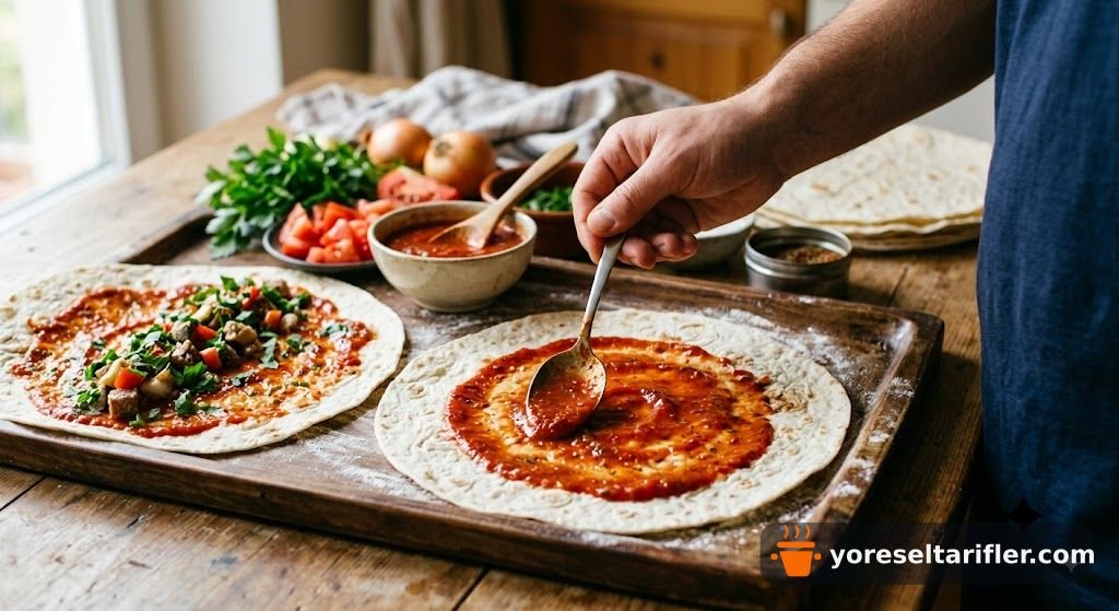 Pratik Lavaşlı Sucuklu Pizza Tarifi — Adım 4