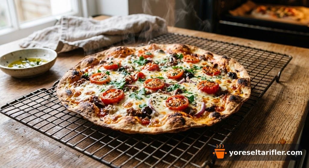 Pratik Lavaşlı Sucuklu Pizza Tarifi — Adım 7