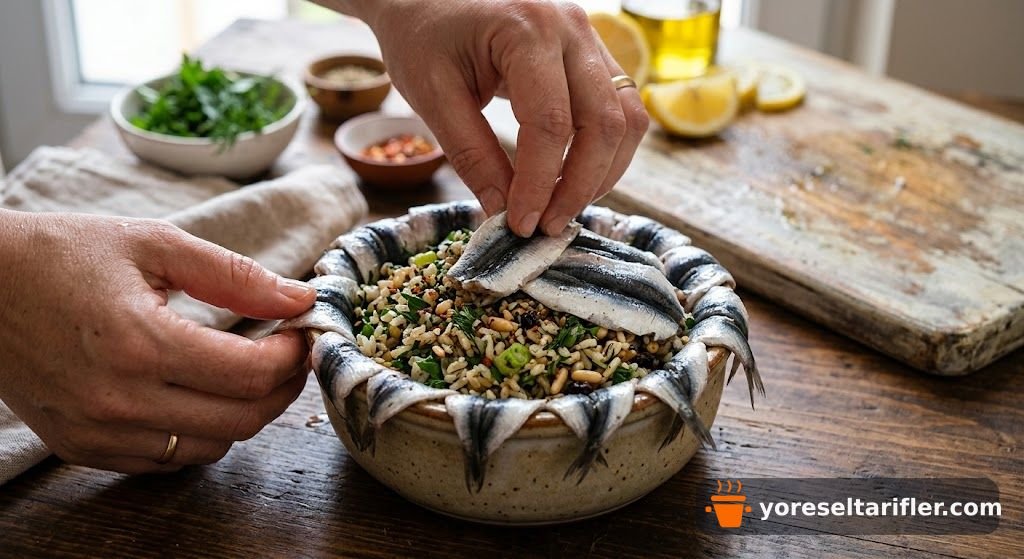 Pratik Sürprizli Hamsi Sarma Tarifi — Adım 4