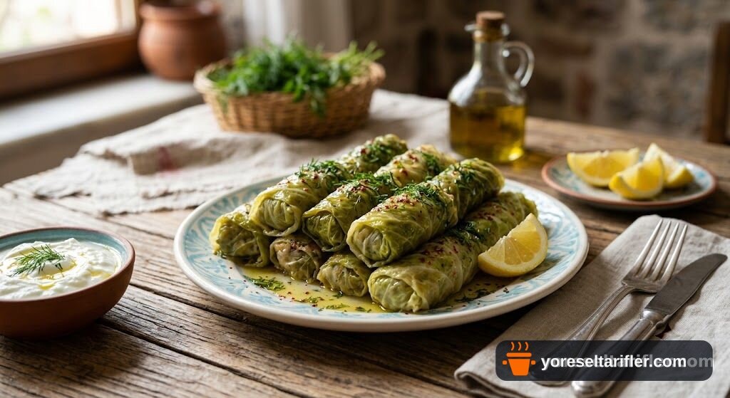 Pratik Zeytinyağlı Lahana Sarması Tarifi — Adım 1