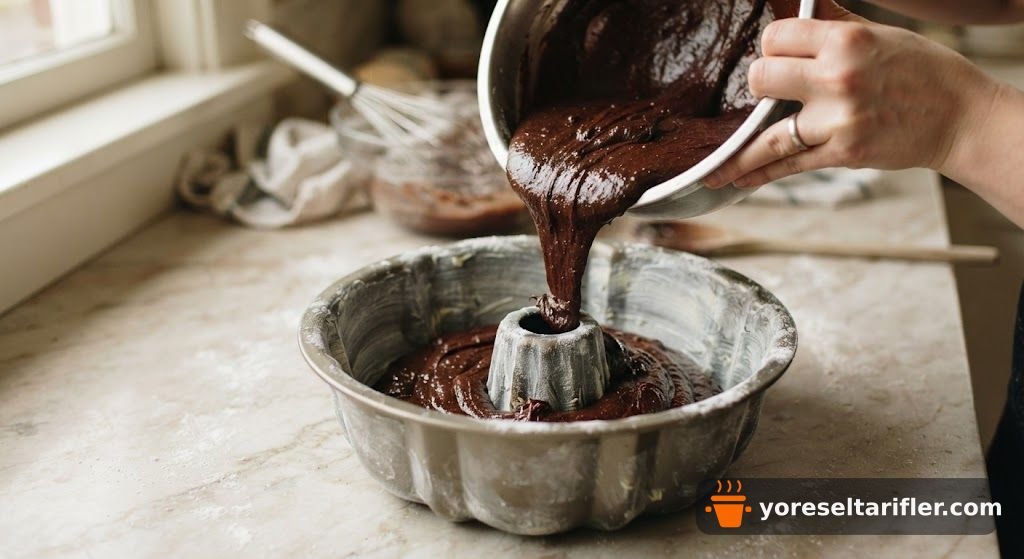 Pudingli Kakaolu Islak Kek Tarifi — Adım 4