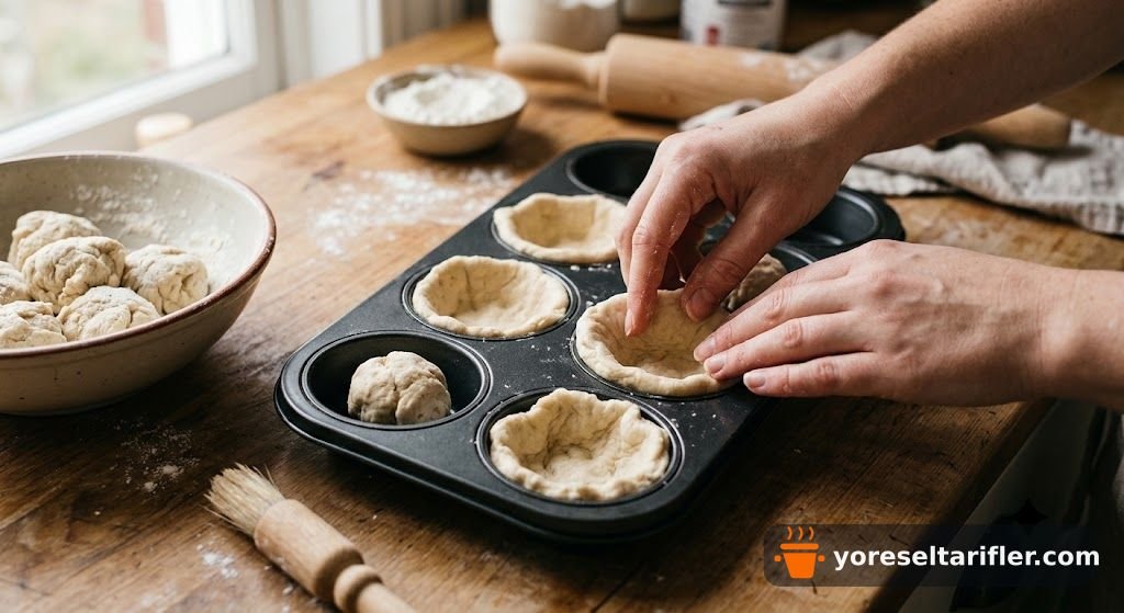 Pudingli Mini Tart Yapımı Tarifi — Adım 3