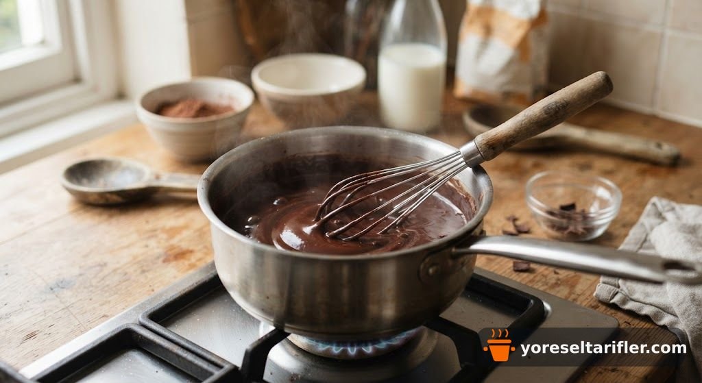 Pudingli Pratik Yaş Pasta Tarifi — Adım 1
