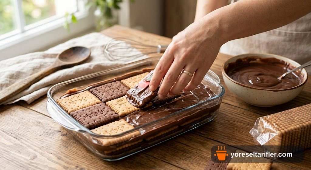 Pudingli Pratik Yaş Pasta Tarifi — Adım 3