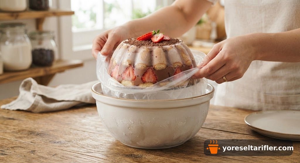 Pudingli Pratik Yaş Pasta Tarifi — Adım 6