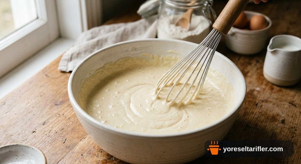 Puf Puf Kabaran Kolay Pankek Tarifi — Adım 1
