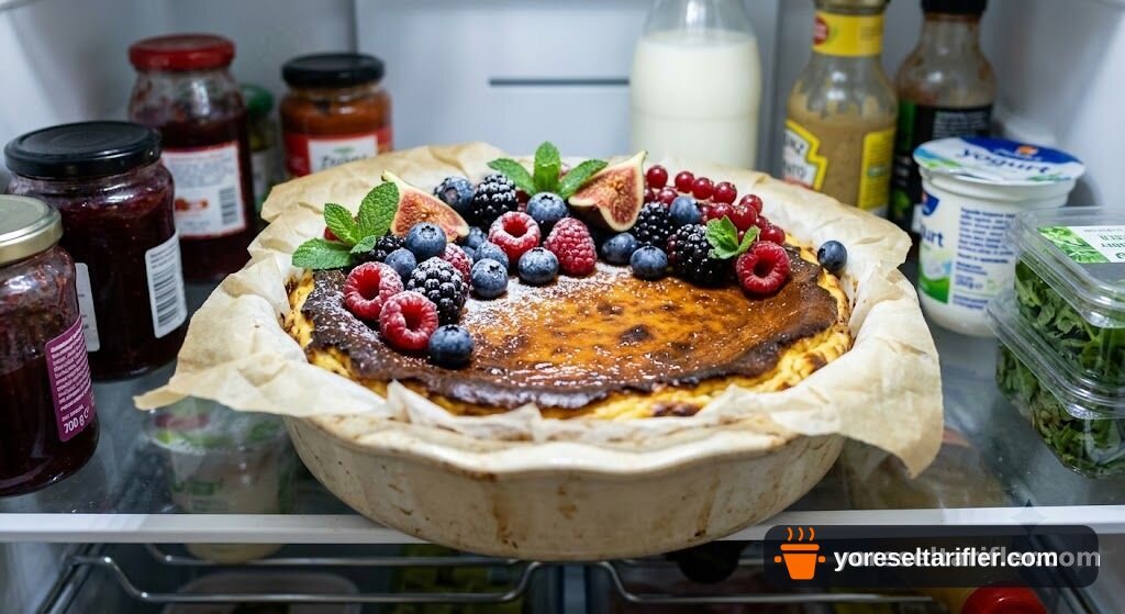 Rafine Şekersiz San Sebastian Cheesecake Tarifi — Adım 5