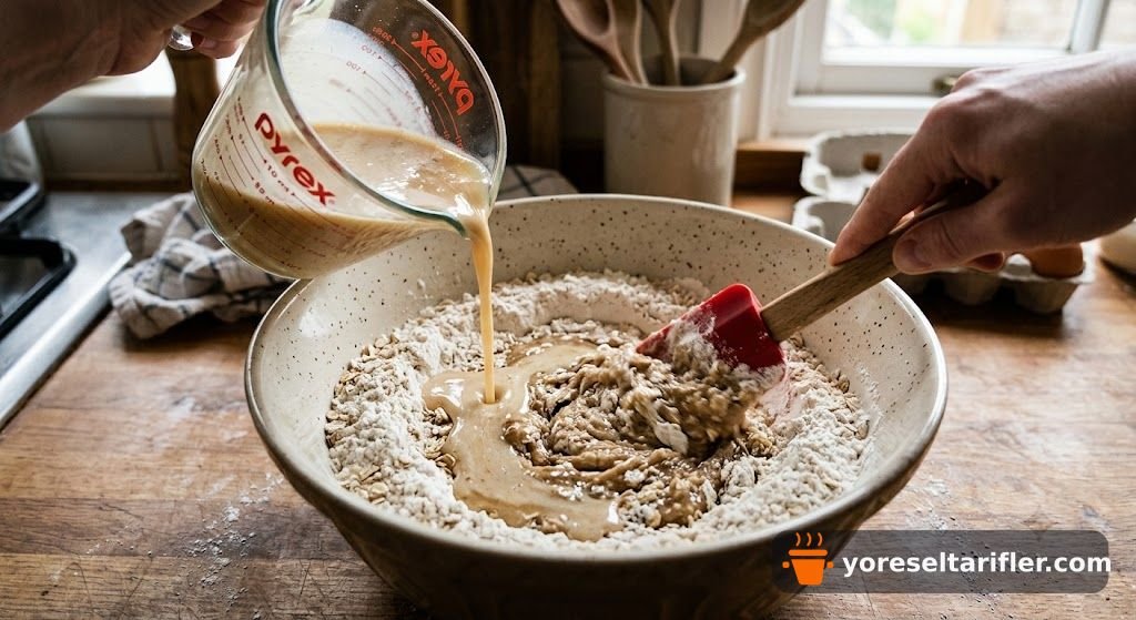 Rafine Şekersiz Yulaf Waffle Tarifi — Adım 3