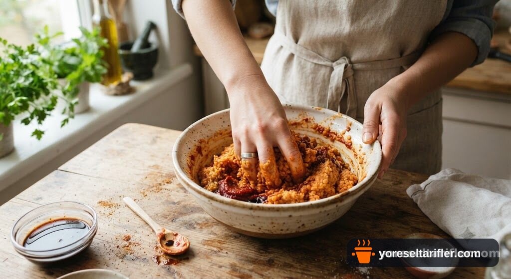 Sağlıklı Mercimek Köftesi Tarifi — Adım 4