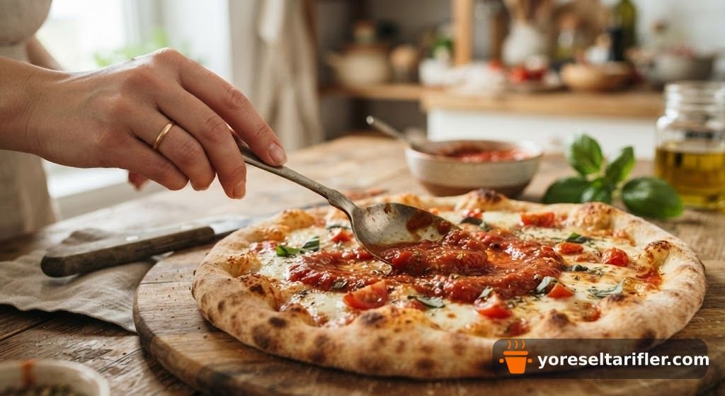 Sağlıklı Siyez Unlu Pizza Tarifi — Adım 7