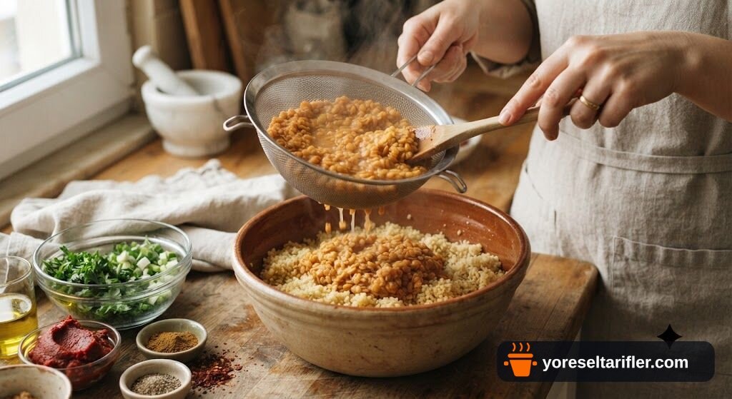 Sağlıklı Yeşil Mercimekli Köfte Tarifi — Adım 2