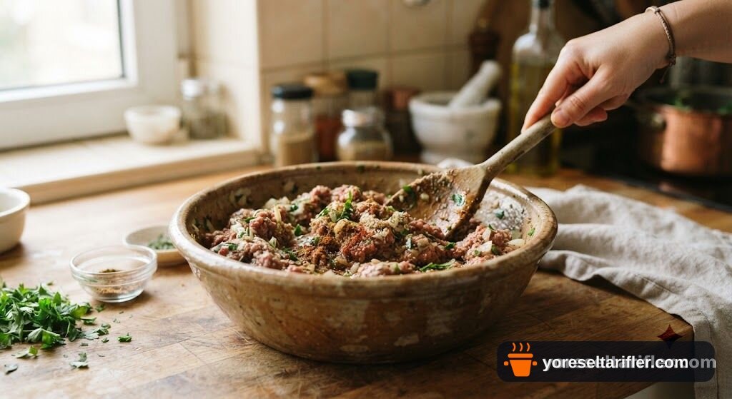 Sağlıklı Yeşil Mercimekli Köfte Tarifi — Adım 3
