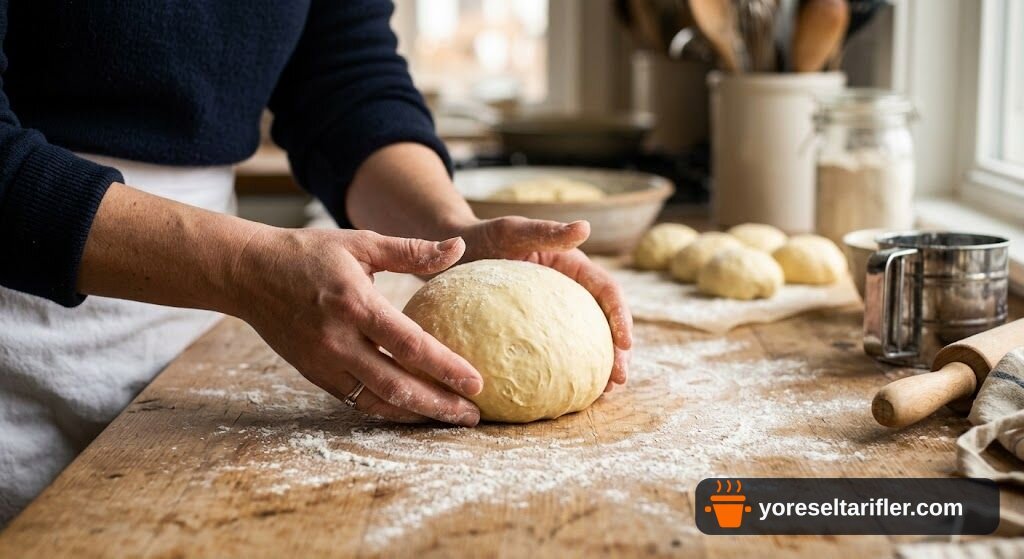Sakallı Poğaça Pizza Tarifi — Adım 3