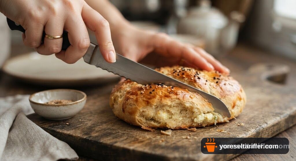 Sakallı Poğaça Pizza Tarifi — Adım 8