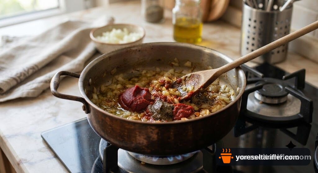Salçalı Bulgur Pilavı Tarifi — Adım 2