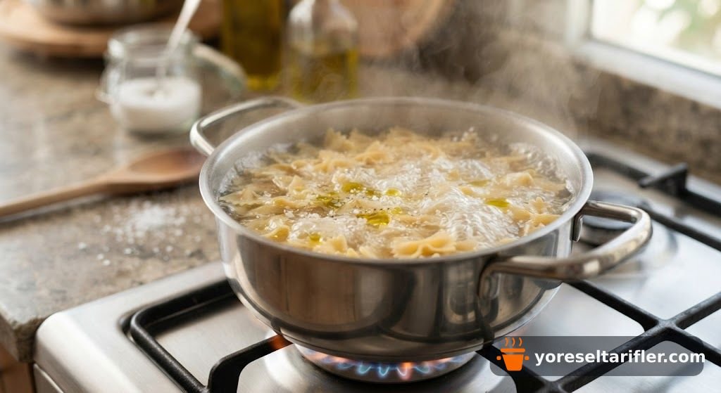 Salçalı Kelebek Makarna Tarifi — Adım 1