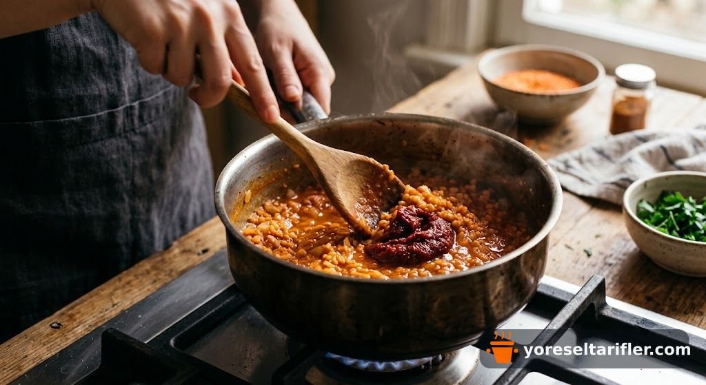 Salçalı Mercimek Çorbası Tarifi — Adım 3