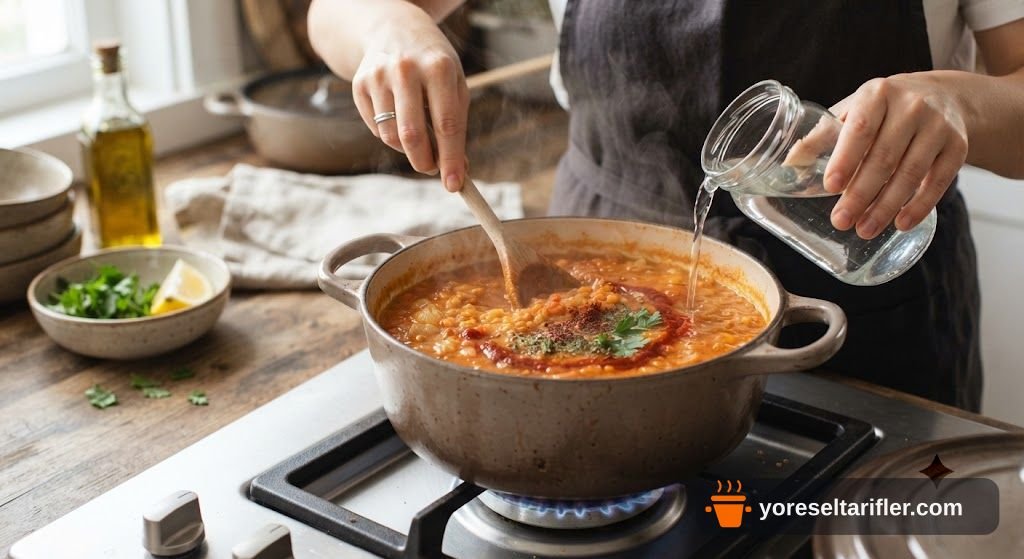 Salçalı Mercimek Çorbası Tarifi — Adım 6