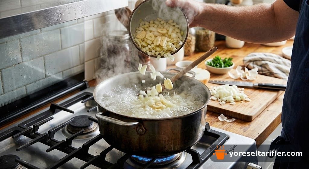 Sarımsaklı Patates Çorbası Tarifi — Adım 2