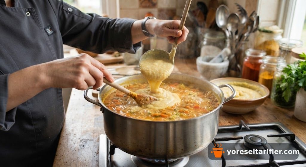 Sarımsaklı Patates Çorbası Tarifi — Adım 6