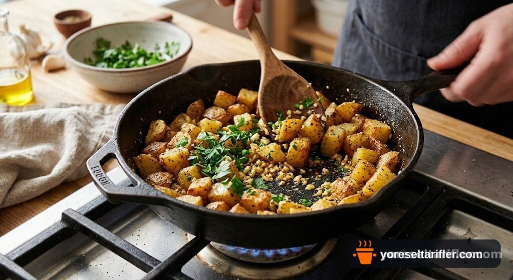 Sarımsaklı Patates Tarifi — Adım 4