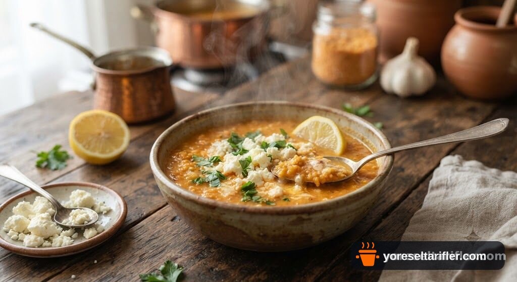 Sarımsaklı Tarhana Çorbası Tarifi — Adım 5