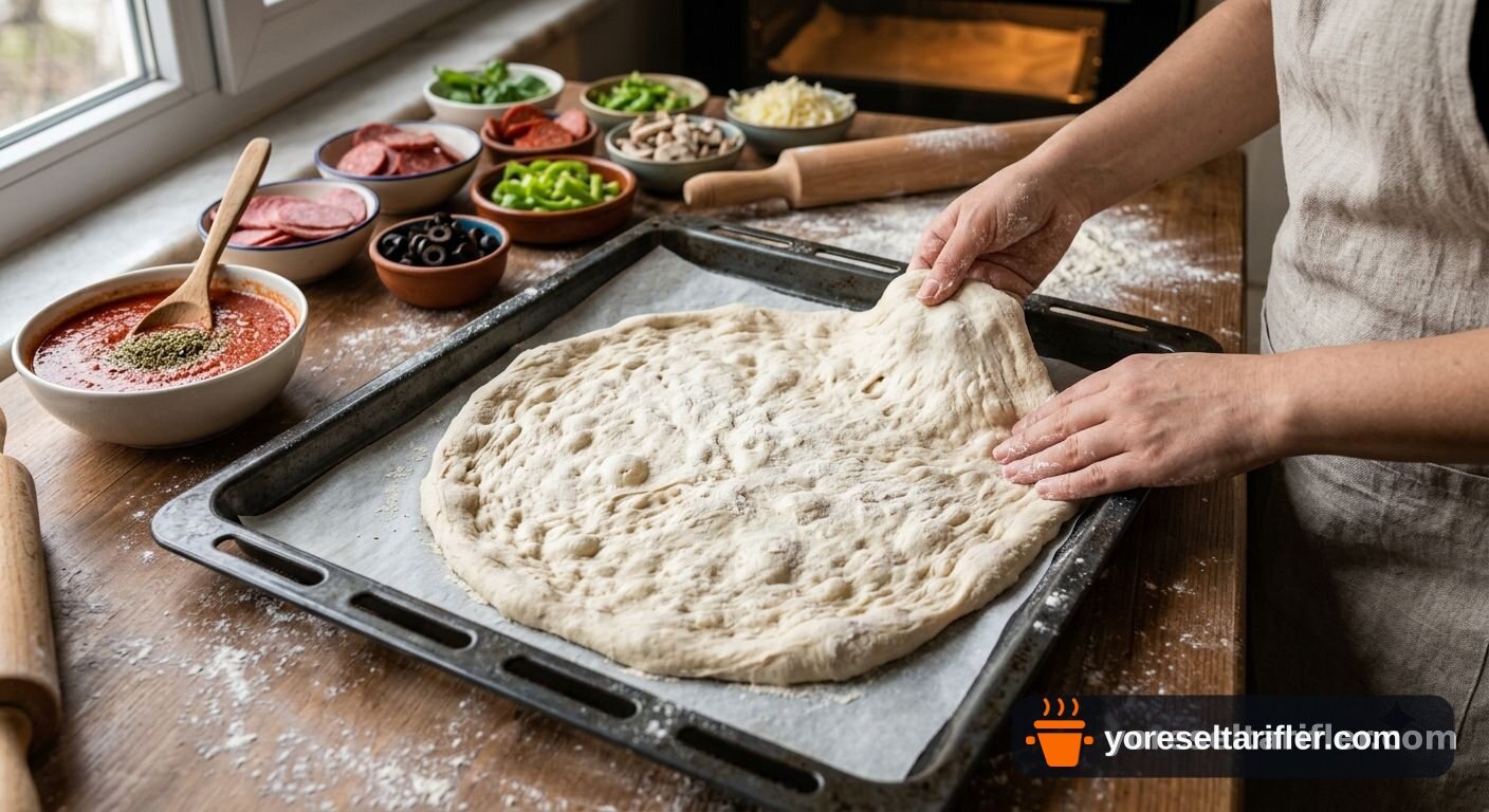 Şarküteri Pizza Tarifi — Adım 5
