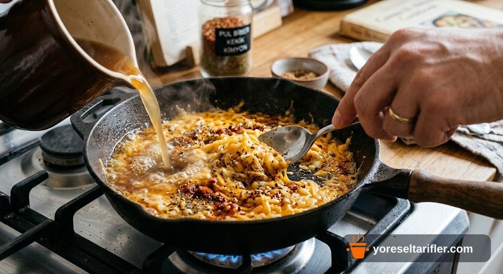Şaşlık Peynir Soslu Sebzeli Tarifi — Adım 4