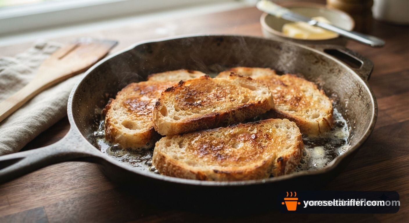 Ekmek Üzeri Çırpılmış Yumurta Tarifi — Adım 1