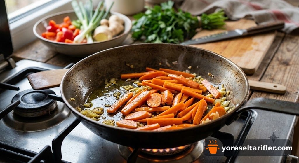 Sebzeli Noodle Çorbası Tarifi — Adım 2