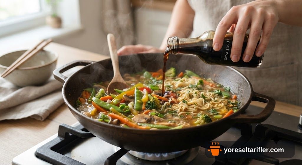 Sebzeli Noodle Çorbası Tarifi — Adım 4