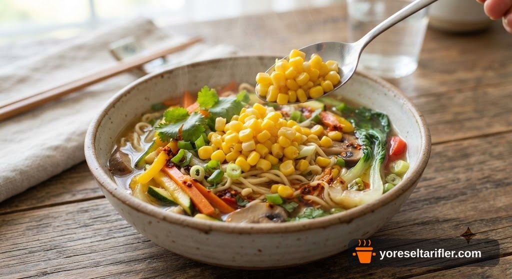 Sebzeli Noodle Çorbası Tarifi — Adım 7