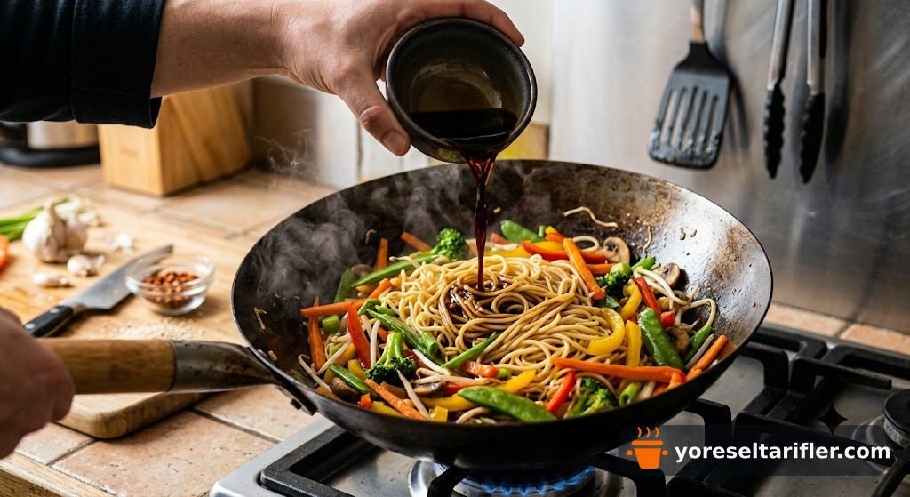 Sebzeli Spagetti Noodle Tarifi — Adım 4