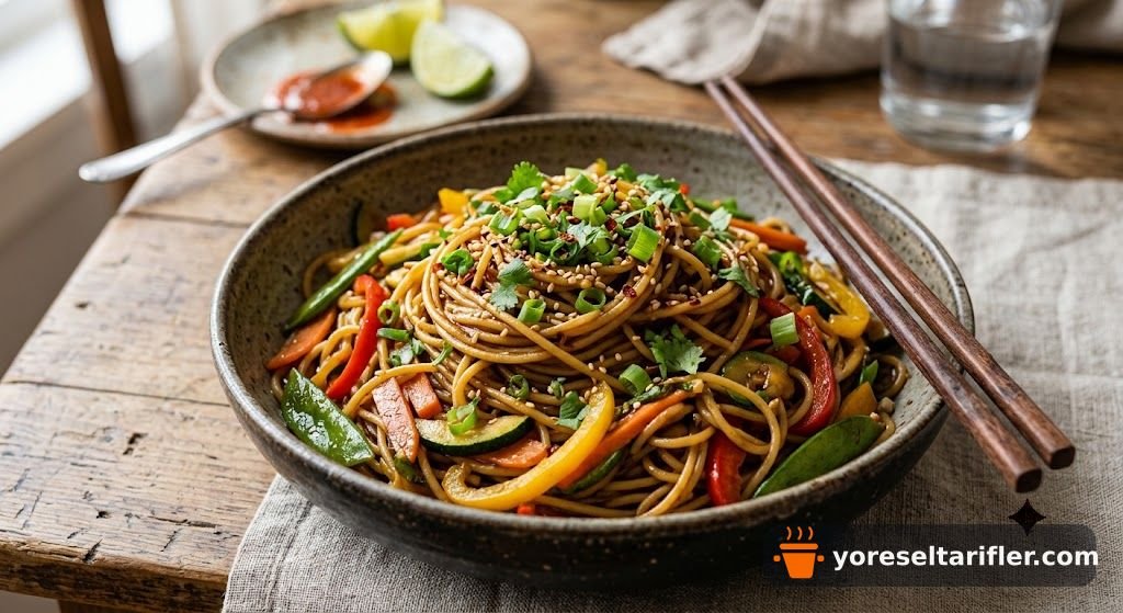 Sebzeli Spagetti Noodle Tarifi — Adım 5