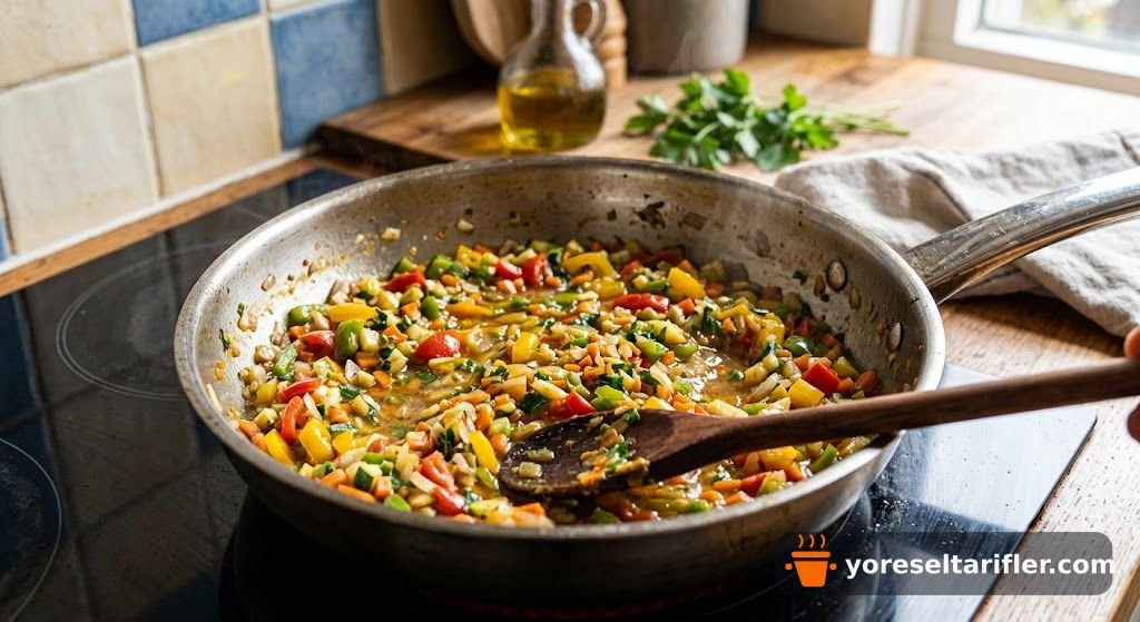 Sebzeli Tavuk Sarma Tarifi — Adım 3