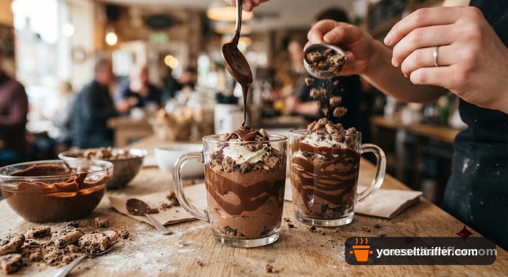 Şeftalili Kurabiye Parçacıklı Milkshake Tarifi — Adım 4