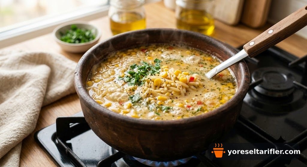 Şehriyeli ve Mısırlı Çorba Tarifi — Adım 4