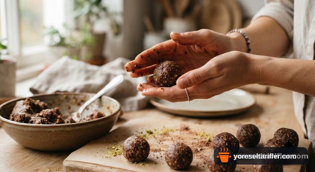 Şekersiz Badem Topları Tarifi — Adım 2
