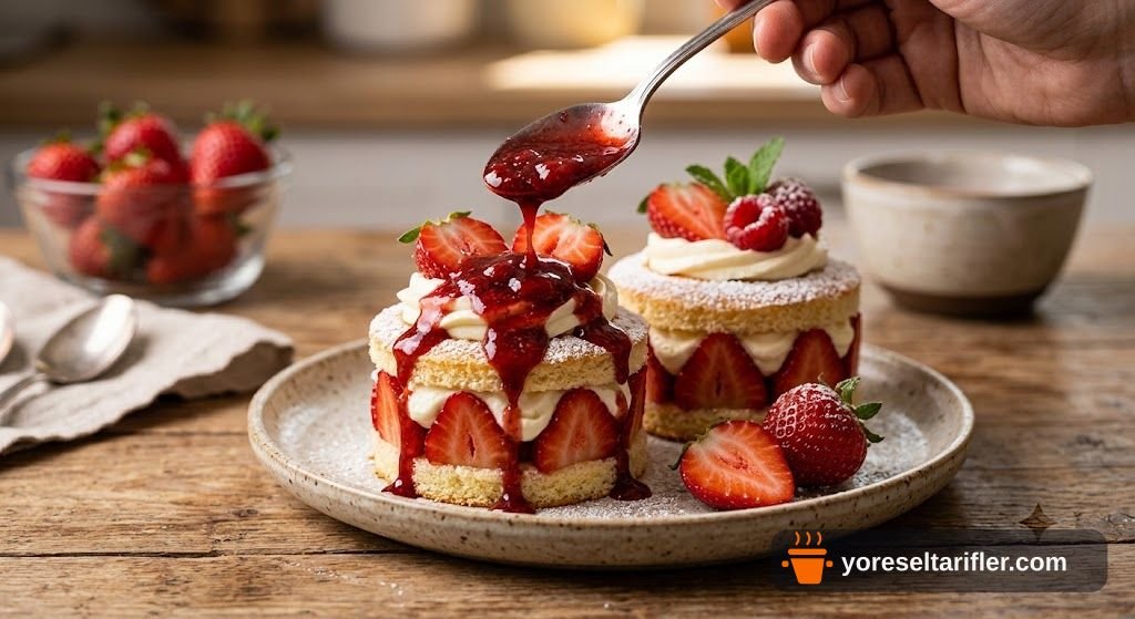 Şekersiz Çilekli Cheesecake Tarifi — Adım 7