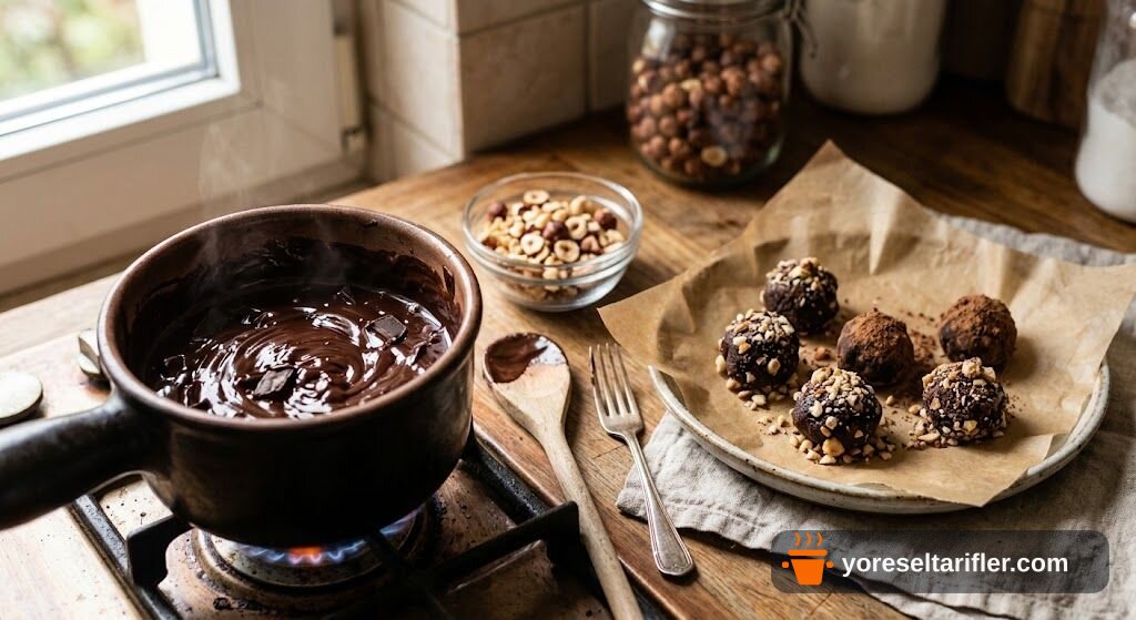 Şekersiz Fındıklı Vegan Truff Tarifi — Adım 4