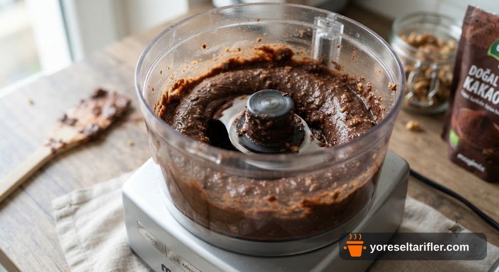 Şekersiz Glutensiz Kakaolu Bar Tarifi — Adım 3