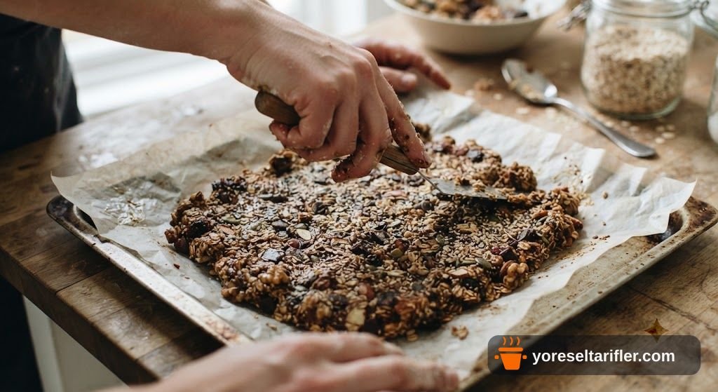 Şekersiz Glutensiz Kakaolu Bar Tarifi — Adım 4