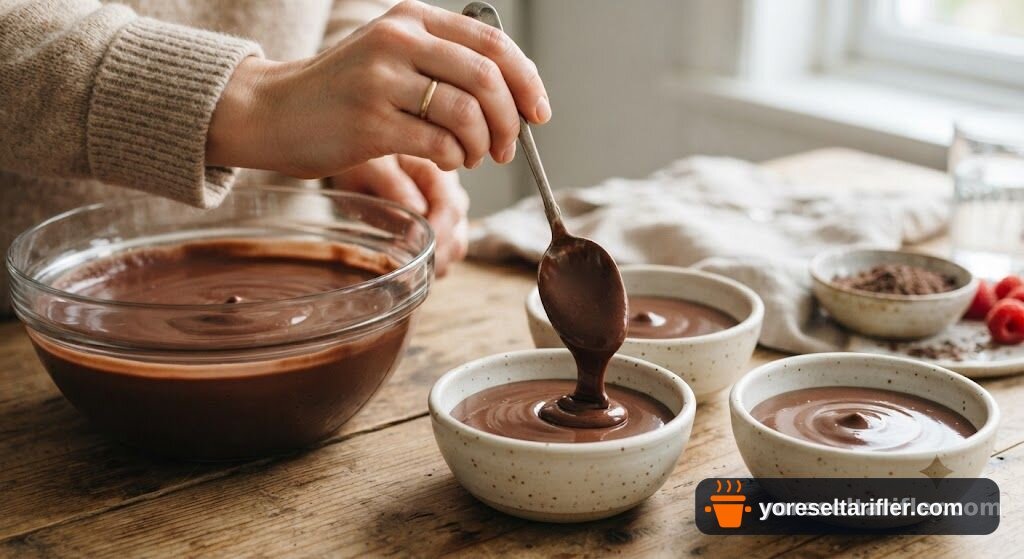 Şekersiz Kakaolu Puding – Hafif ve Yoğun Tatlı Tarifi — Adım 4