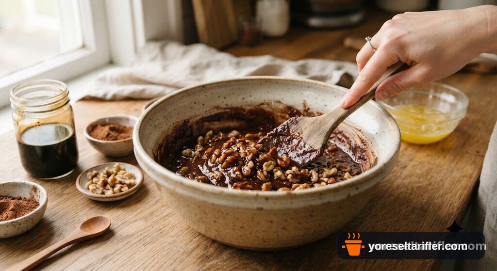 Şekersiz Muzlu Cevizli Tart Tarifi — Adım 1