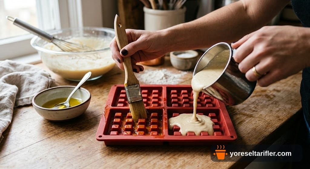 Şekersiz Muzlu Waffle Tarifi — Adım 3