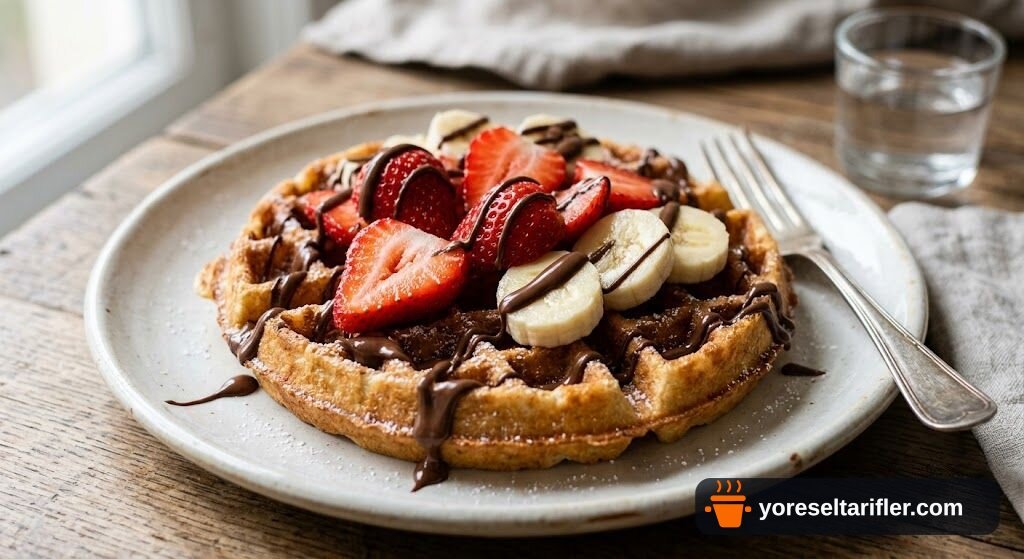 Şekersiz Muzlu Waffle Tarifi — Adım 6