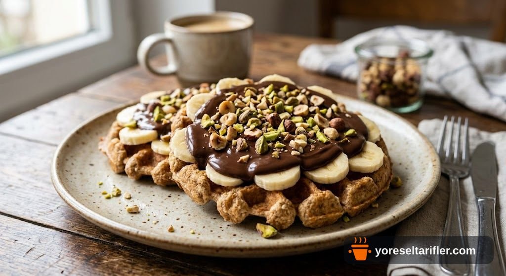 Şekersiz Muzlu Waffle Tarifi — Adım 7